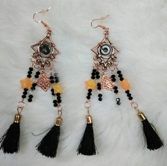Handmade with Love Jewelry - OOAK THIRD EYE Earrings Artisan Made & Designed